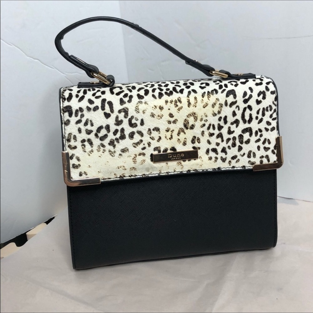Dune London black and gold cross body bag